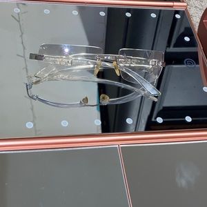 Dolce and Gabbana clear Y2K sunglasses